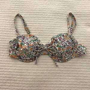 Target Floral Bikini Top - Size Large